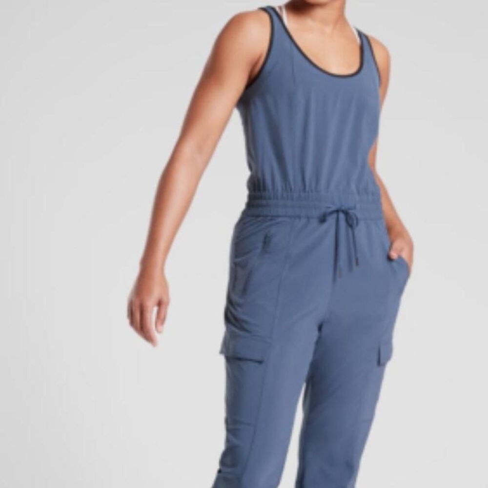 Athleta Women's Blue and Navy Jumpsuit